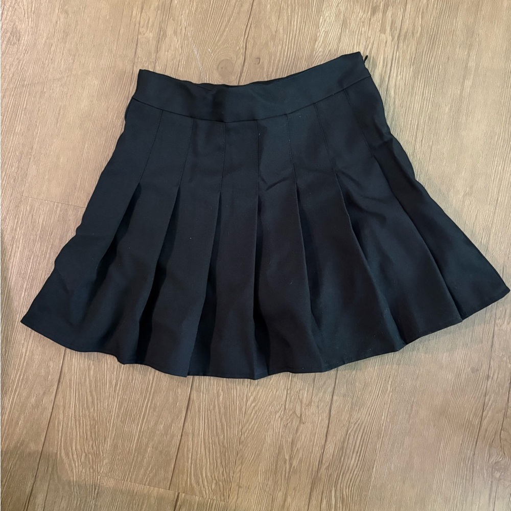 Classic Black Pleated Skirt with Safety Shorts